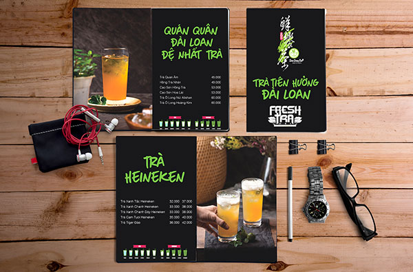 menu dạng quyển