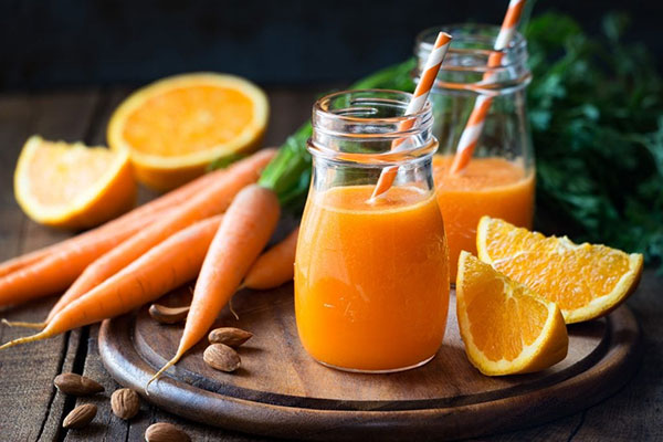 nước cà rốt táo và cam